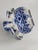 Delft Vintage Delft Blue 7 Arms Sprout Hand Painted Tulip Ceramic Vase For Sale - Image 4 of 8