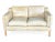 Danish Modern Patinated Tan Leather Loveseat in the Style of Børge Moge For Sale In Los Angeles - Image 6 of 18
