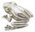 Vintage Italian Silver Life Size Frog, 1970s For Sale