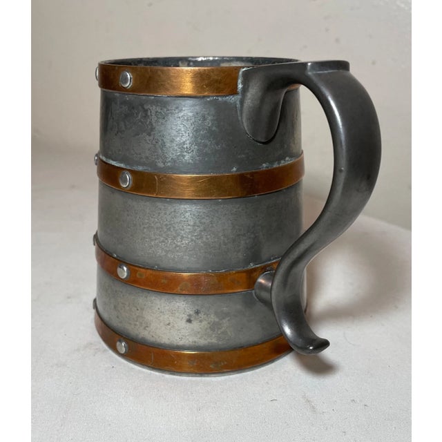 Antique 1800's Arts & Crafts Beer Stein Pewter Copper Award Trophy Reed & Barton For Sale In New York - Image 6 of 11