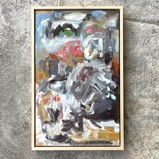 Explore the soulful allure of Vintage Boho Original Abstract Oil On Canvas artworks, where vibrant colors and expressive...