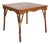 Rattan Square Game Table, 1950s For Sale