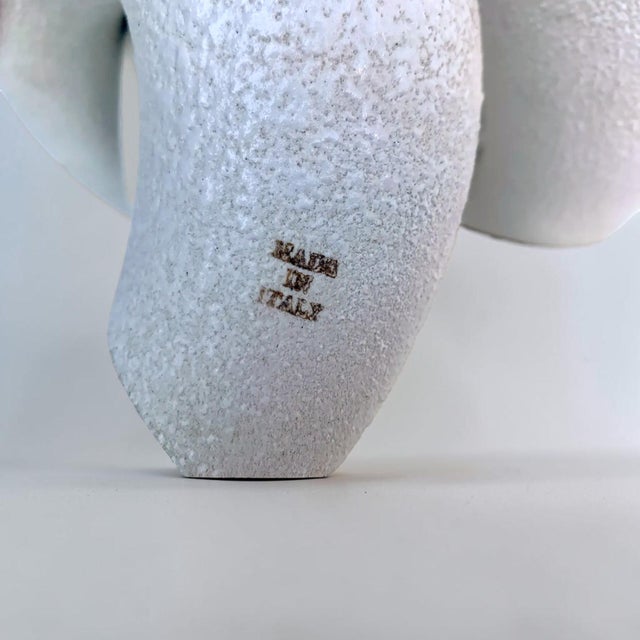 1970s Vintage Italian Abstract Ceramic Tube Sculpture For Sale - Image 10 of 10
