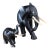 Vintage Hand Carved Ebony Elephant Set For Sale