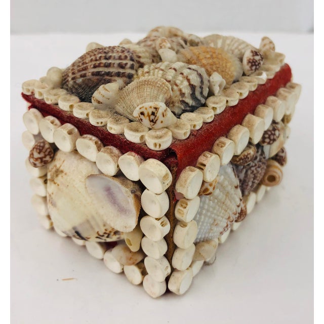 Vintage Folk Art Seashell Souvenir Box Chairish