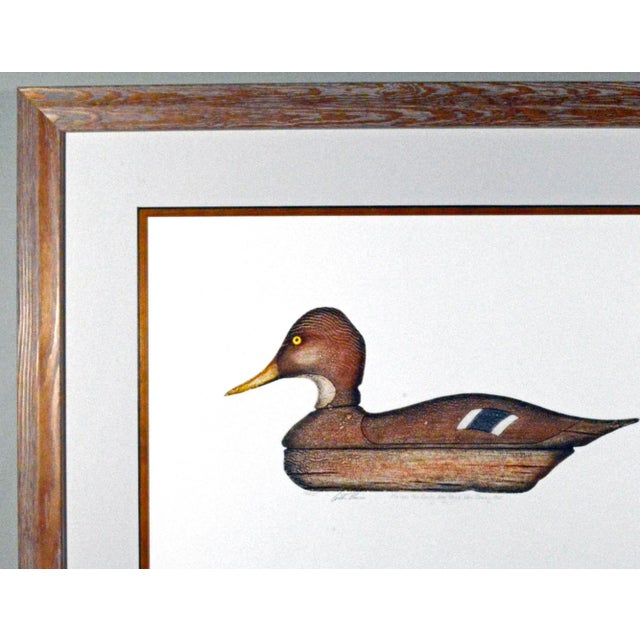 Arthur Nevin Duck Decoy Print, Mallard Hen Decoy, Bay Head, New Jersey, Signed Color Etching, Framed For Sale In Philadelphia - Image 6 of 6