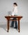 19th Century France Brown Wood Console Table For Sale - Image 9 of 10