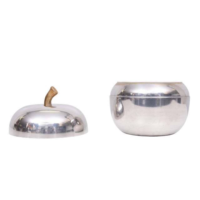 Aluminum Apple Ice Bucket, Italy, 1970s For Sale - Image 4 of 9
