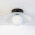 Dish Flush Mount, 5in Glass Globe, Modern Led Ceiling Light, by Research.Lighting For Sale - Image 4 of 9