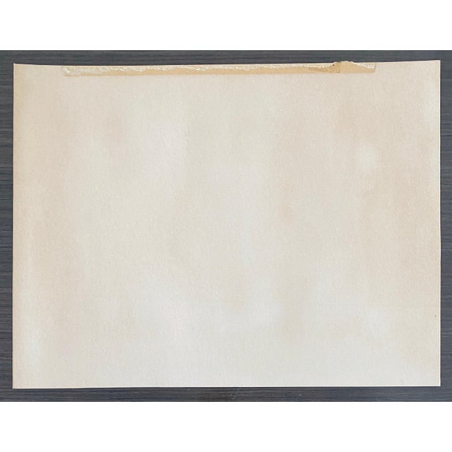 Paint Stefan Alexander, Abstract Composition with Figures Israeli Mid Century Modernist For Sale - Image 7 of 8