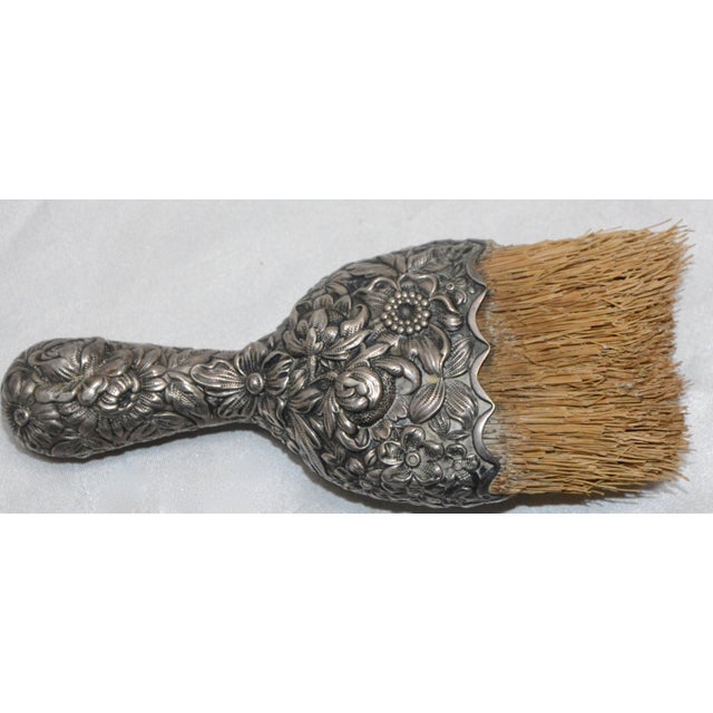 Victorian Sterling Whisk Crumb Brush For Sale - Image 4 of 5