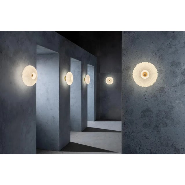 Art Deco Glass Effect Wall Light With Opal Glass For Sale - Image 3 of 7