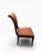 Maroon Kindel Mahogany Sleigh Back Side Chair With Hand-Painted Gold Accents For Sale - Image 8 of 12