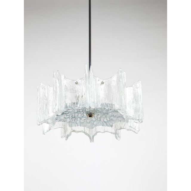 Kalmar Vienna Ice Glass Star Chandelier by J. T. Kalmar for Kalmar, Austria, 1960s For Sale - Image 4 of 18