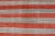 2020s Flat-Weave Modern Kilim Wide Runner With Stripes in Shades of Orange Red & Gray For Sale In Atlanta - Image 6 of 11