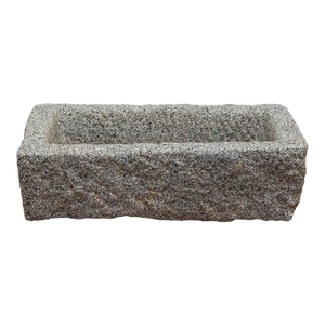 Primitive Hand-Carved Granite Basin