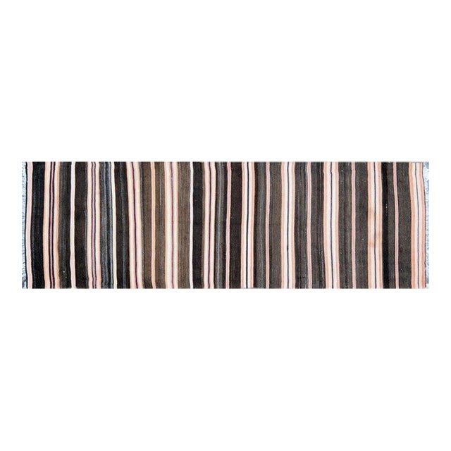 Vintage Turkish Flatweave Kilim Wool Rug, 2'6''x7'10'' For Sale