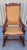 19Thc Walnut child's rocking chair upholstered in a suede leather.The condition is very good and sturdy.
