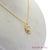 Contemporary Lock Shape Diamond Illusion Emerald Setting Pendant 18k (750) Yellow Gold For Sale - Image 3 of 10