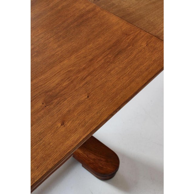 Art Deco Patinated Oak Table, 1930s For Sale - Image 18 of 18