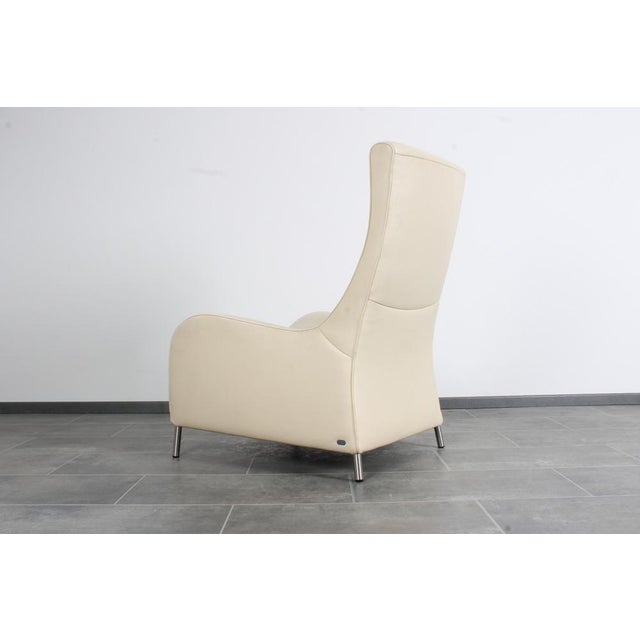 Vintage DS 264 White Leather Lounge Chair by Matthias Hoffmann for De Sede , 1990s For Sale - Image 11 of 18