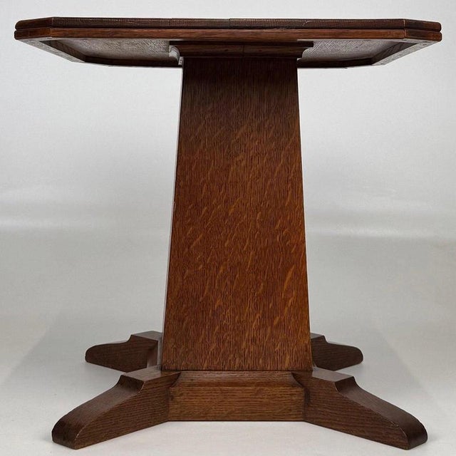 2000 - 2009 Early 20th Century Antique English Oak Side Table For Sale - Image 5 of 9