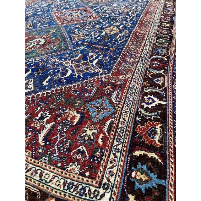 Blue Antique Qashqai Rug, 1890s For Sale - Image 8 of 18
