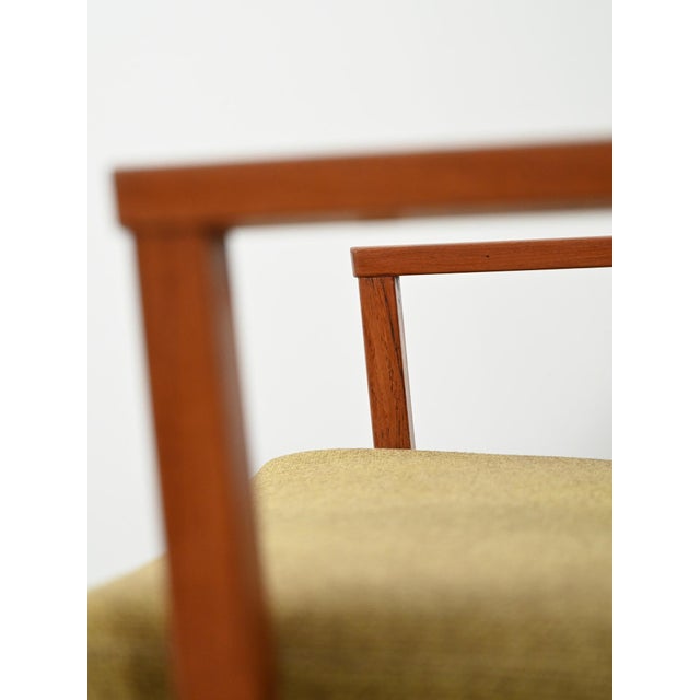 Danish Teak Armchairs with Green Upholstery, 1950s, Set of 2 For Sale - Image 6 of 17