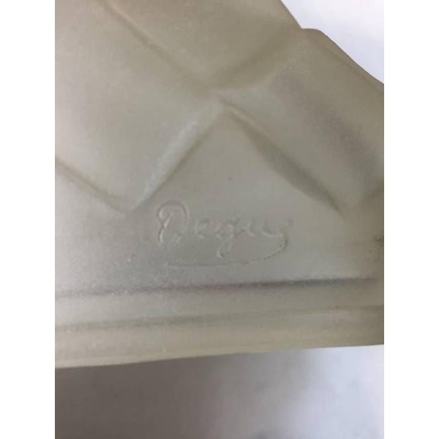 Brass Degue Signed French Art Deco Sconces - Set of 4 For Sale - Image 8 of 8