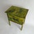 Antique Sewing Box Side Table with Vibrant Lacquered Finish and Gold Hardware For Sale - Image 6 of 14