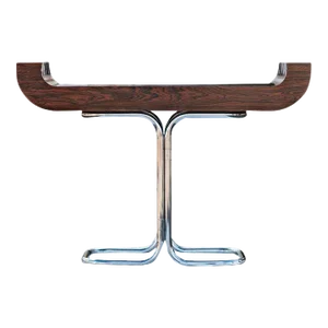 Robert Heritage Rosewood Chrome Console Table