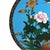 Antique Chinese Floral & Figural Cloisonne Enameled Plate C1920 For Sale - Image 4 of 6