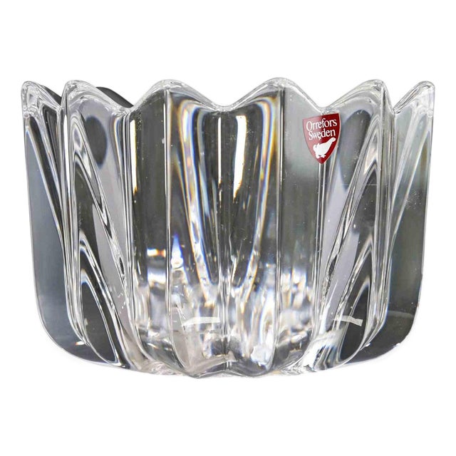 Crystal Bowl from Orrefors, Sweden, 1970s For Sale