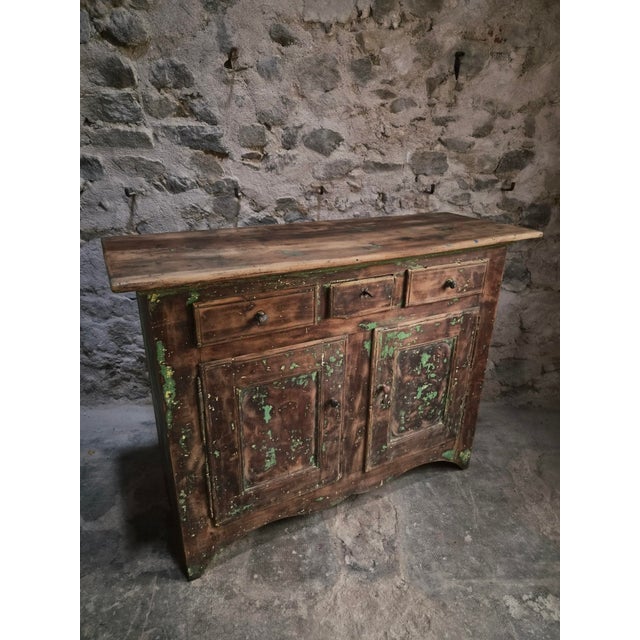 18th Century Rustic French Walnut Buffet Cabinet For Sale - Image 14 of 18