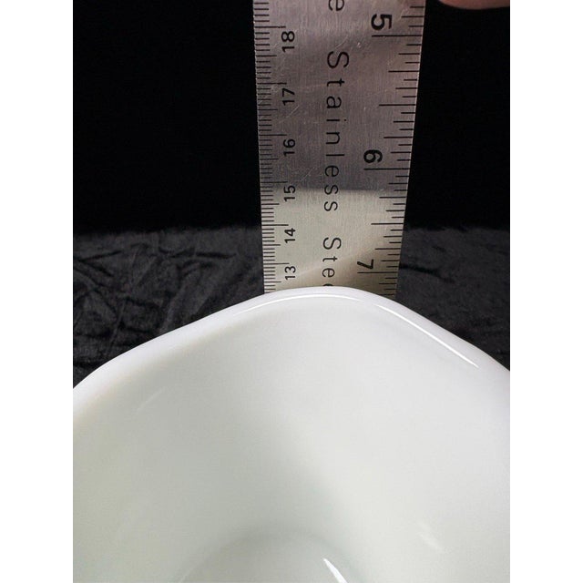 Glass Westmoreland Milk Glass Creamer Pitcher Paneled Grape Pattern Footed For Sale - Image 7 of 8