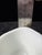 Glass Westmoreland Milk Glass Creamer Pitcher Paneled Grape Pattern Footed For Sale - Image 7 of 8