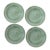 Celadon Koi Fish Plates - Set of 4 For Sale