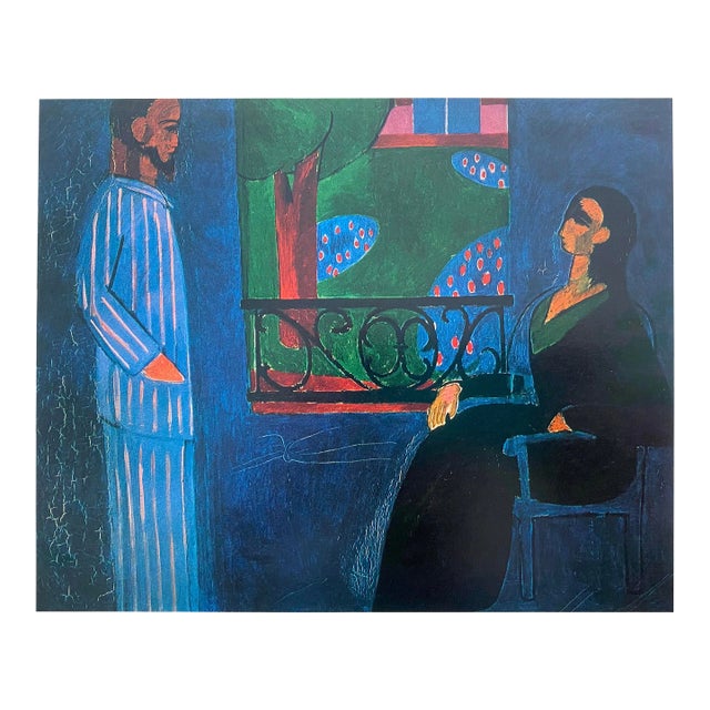Henri Matisse Vintage 1981 First Edition Postimpressionist Lithograph Print " Conversation " 1909 For Sale
