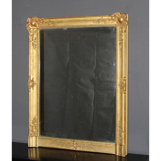 Antique Mirror in Gilded Stucco, 1800s For Sale - Image 14 of 14