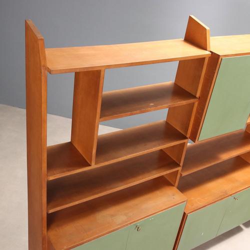 Vintage Bookcase in Lacquered Wood and Glass, 1960s For Sale - Image 11 of 14