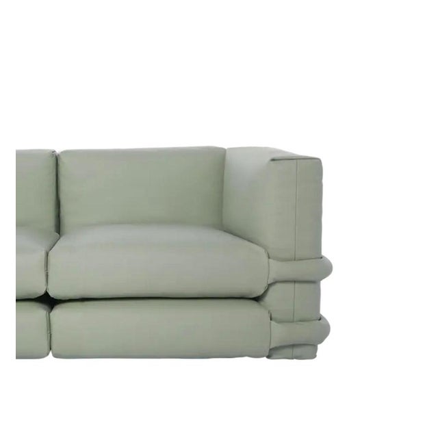 Two-Seater Pillow Sofa in Leather by Muller Van Severen for BD Barcelona For Sale - Image 3 of 15