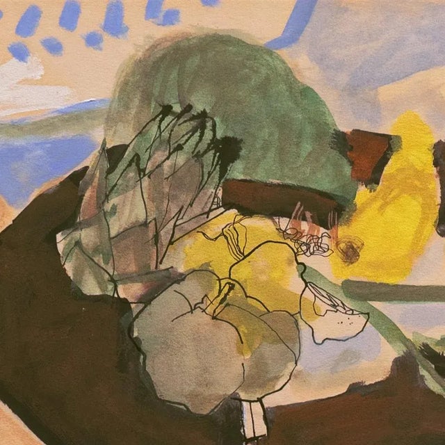 'Still Life, Jade and Gold' by Millicent Tomkins, Woman Artist, Berkeley, San Francisco Museum of Art For Sale - Image 4 of 8