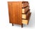 Restored Mid-Century Modern Walnut 4-Drawer Chest With Chrome Pulls For Sale - Image 10 of 16