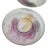 1980s Rueven Art Nouveau Demitasse Cups and Saucers Frosted Glass - Set of 6 For Sale - Image 10 of 14