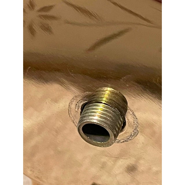 Six Leaf Handblown Murano Glass Chandelier by Franco Luce 1970's For Sale - Image 13 of 14