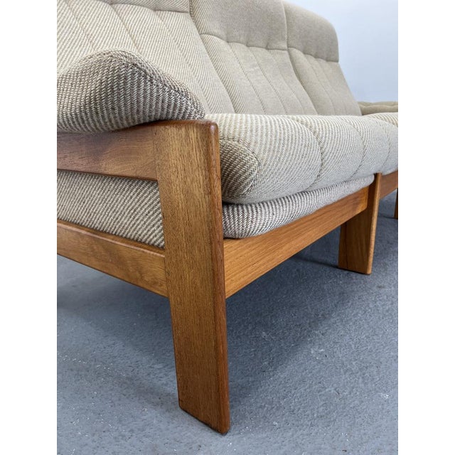 Mid-Century Danish Beige Teak Sofa by Svend Skipper for Skipper Møbel,1960s For Sale - Image 13 of 14
