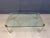 Brass and Glass Coffee Table in the style of Peter Ghyczy, 1970s For Sale - Image 9 of 13