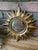 Vintage Bright Gold 13" Sunburst Wall Accent Mirror For Sale - Image 14 of 17