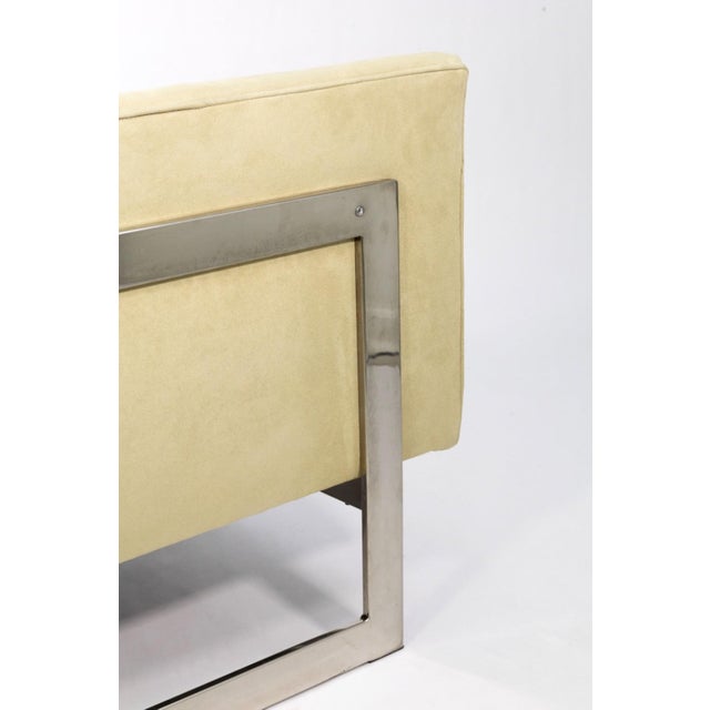 Mid 20th Century Milo Baughman Cantilever T Back Lounge Chair for Thayer Coggin For Sale - Image 5 of 8