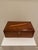English Vintage Ralph Lauren Style Solid Wood Desk / Document Storage Box C.1940s For Sale - Image 3 of 11